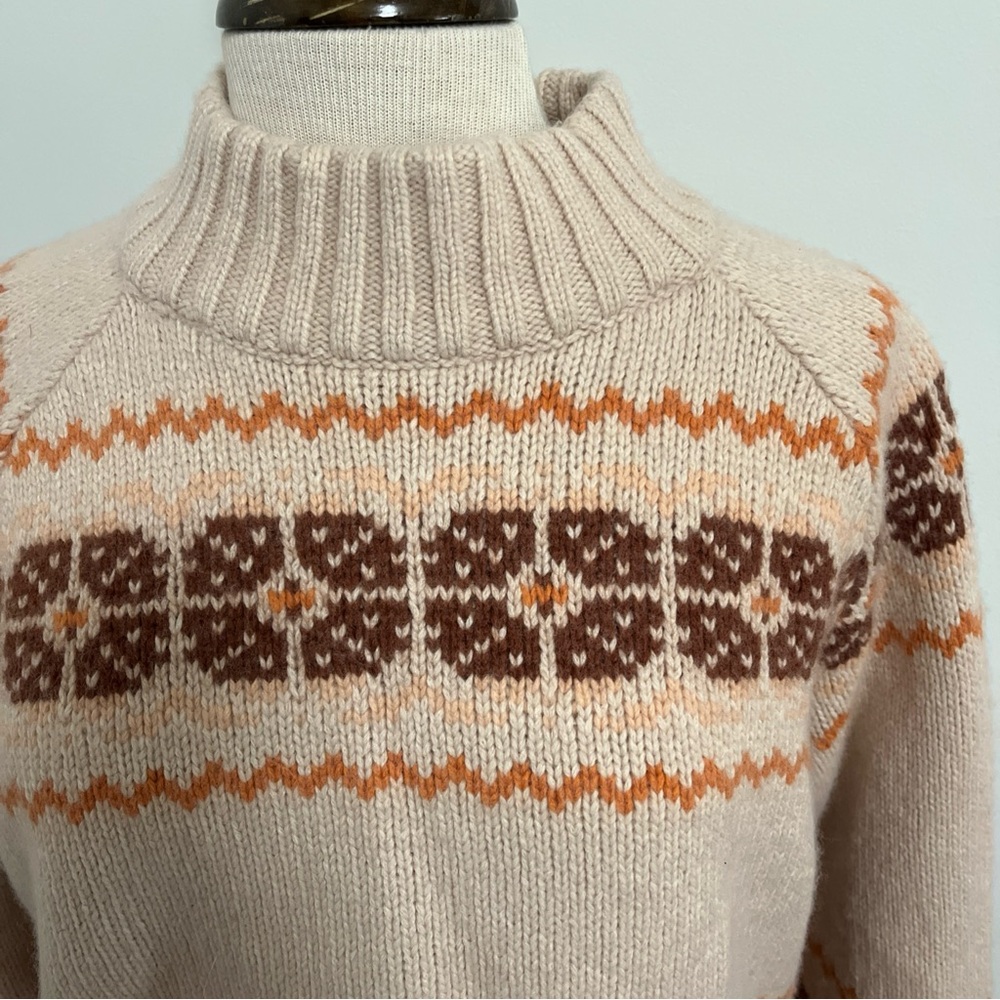Madewell Overbrook Fair Isle Mockneck Sweater - Picture 3 of 6